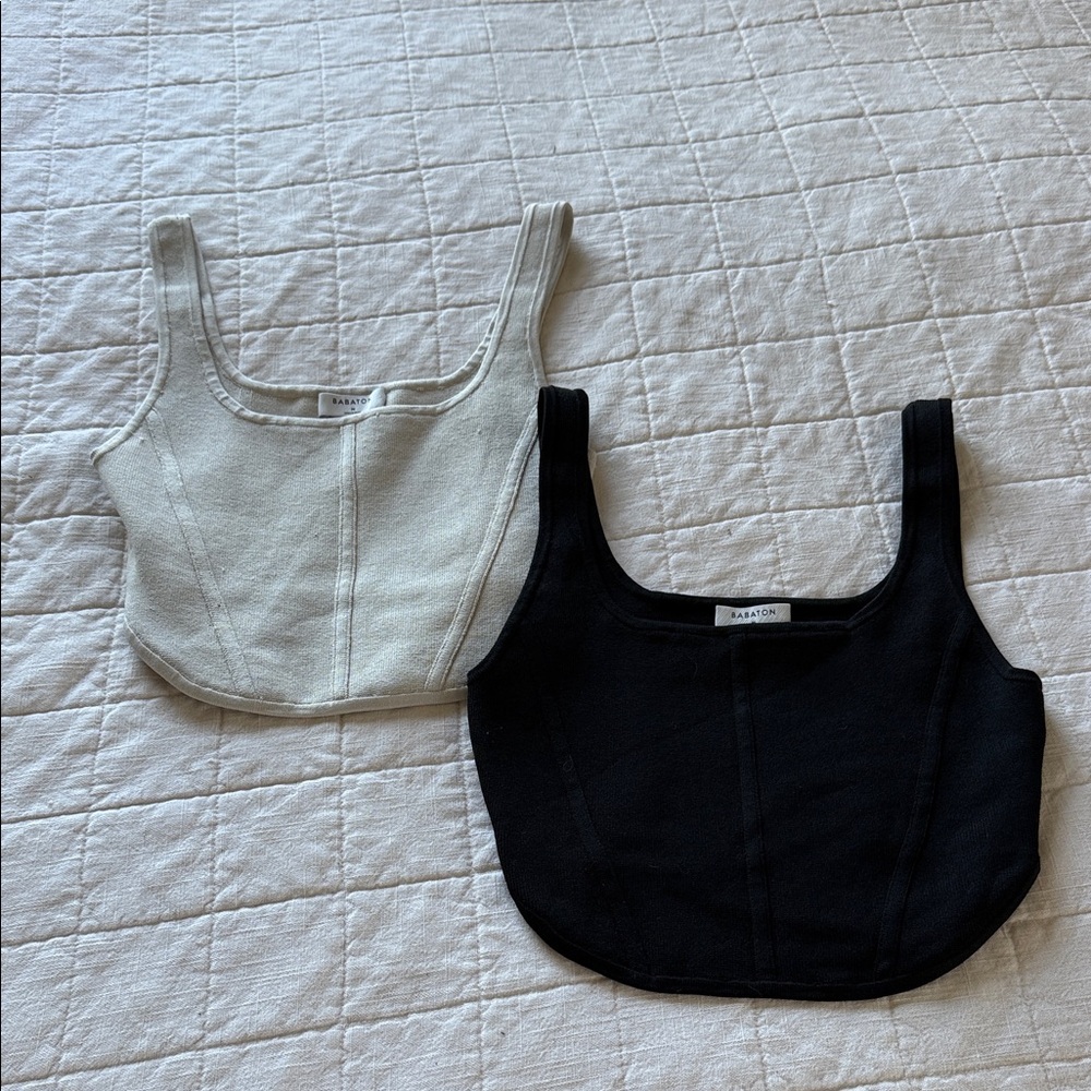 Aritzia Sculpt Knit Bustier Tank Bundle